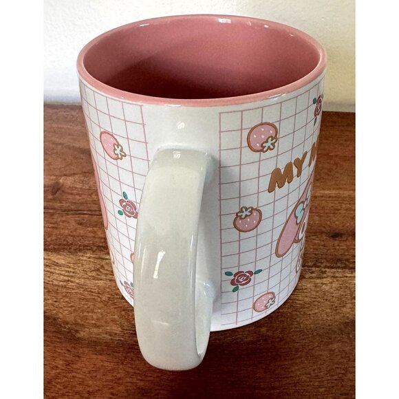 Sanrio My Melody Floral Grid Mug 20oz - Picture 4 of 5